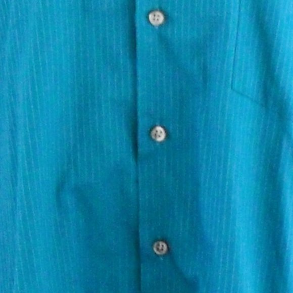Van Heusen Blue Satin Stripe Shirt Neck 16 - Picture 5 of 8